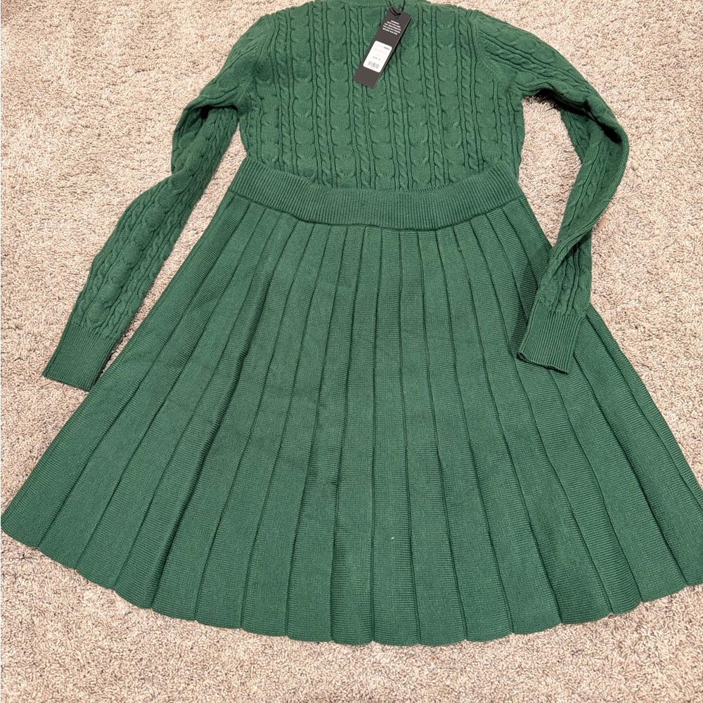 Fashionova Green Cable Knit Set